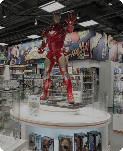 일렉트로마트 전시 상품 모습