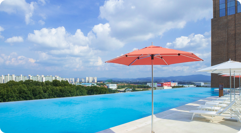 아쿠파필드 수영장 모습