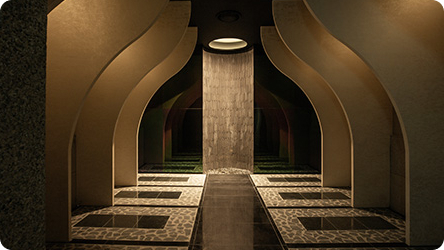 아쿠아필드 파동석룸 모습