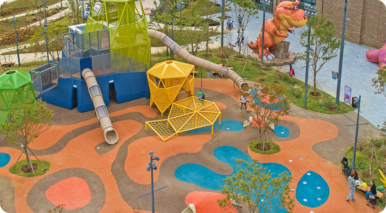 어린이 놀이터 1F 북측광장 모습