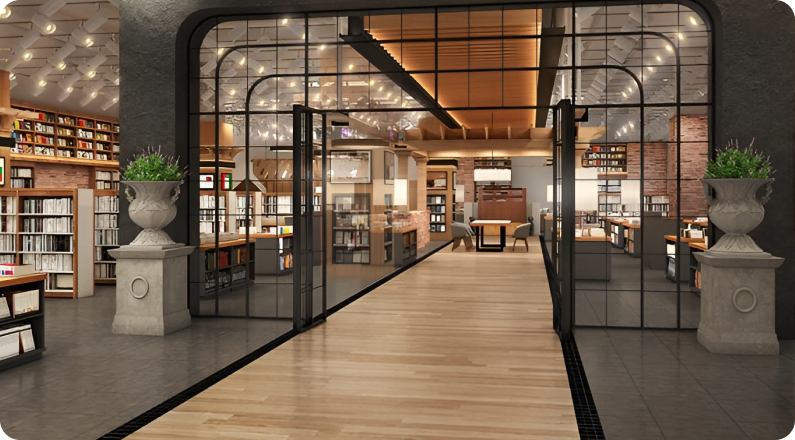 유럽 도서관과 같은 서가