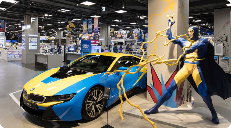 일렉트로마트 외부에서 본 모습