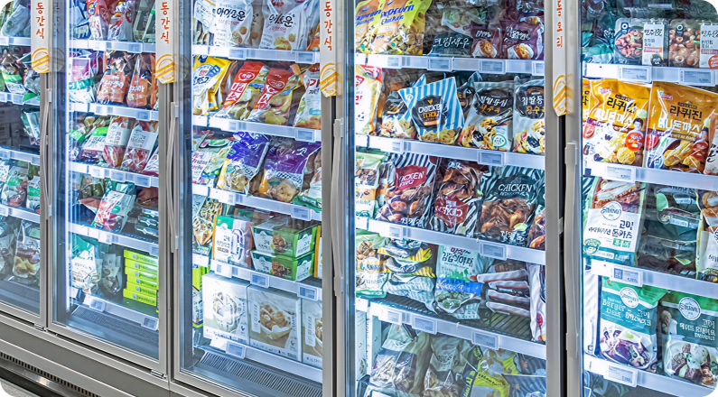 이마트 에브리데이의 가공&생활 코너 모습