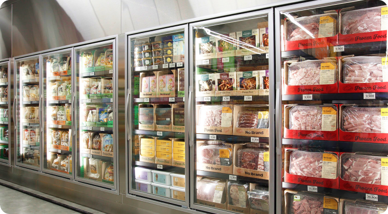 노브랜드 냉동간편식품 모습