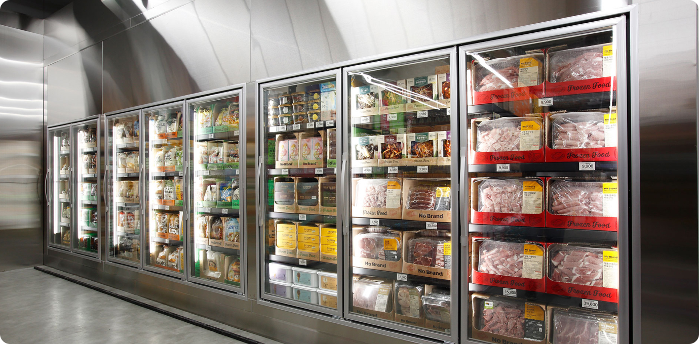 노브랜드 냉동간편식품 모습