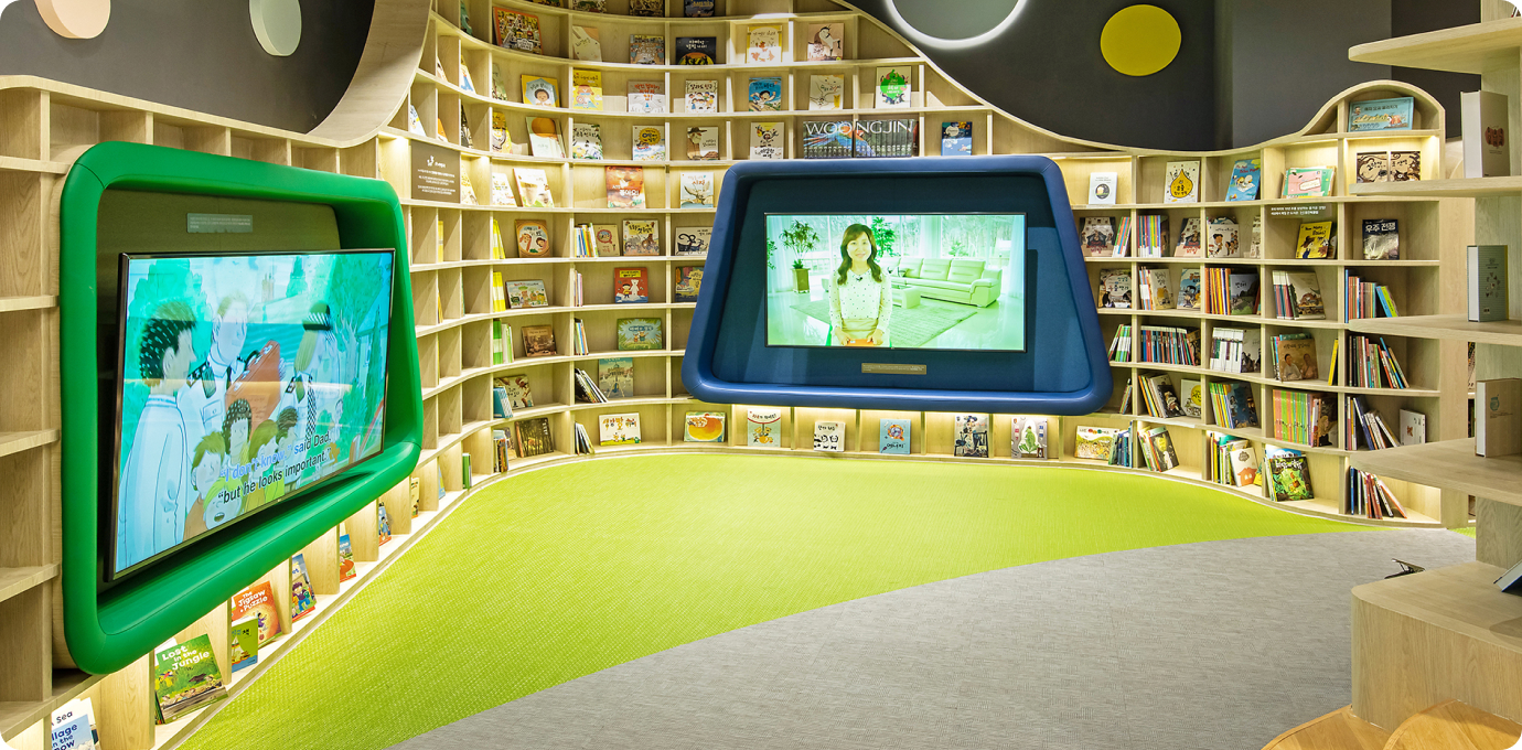 별마당 키즈 미디어 콘텐츠 모습