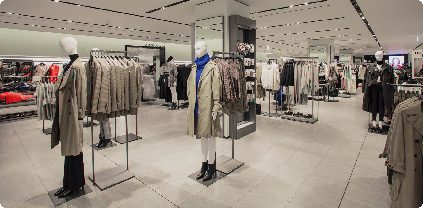 유니클로 매장내부 모습