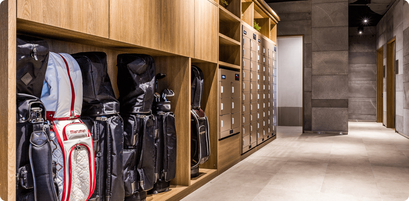 데이골프의 내부 라커룸 모습