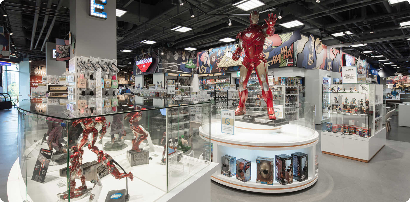 일렉트로마트 내부의 남자들을 위한 모든 것 모습