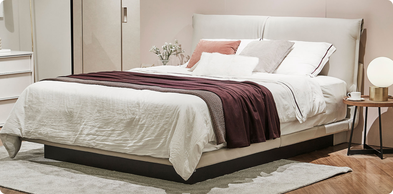 한샘 침실 세팅 모습