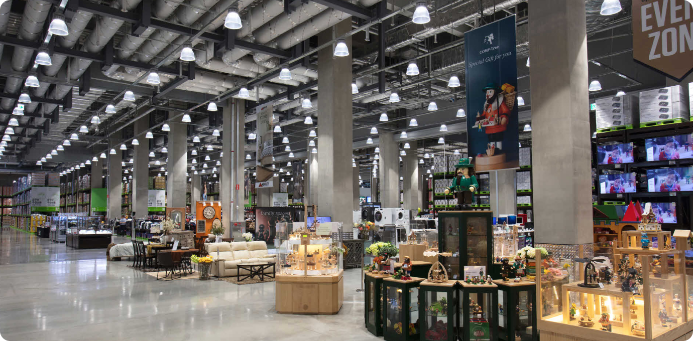 트레이더스 내부의 카페 모습