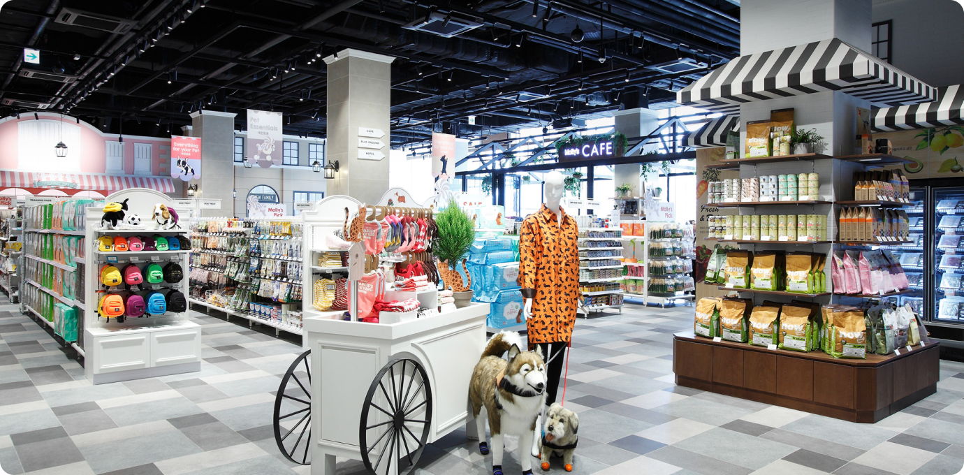 몰리스펫샵 매장 내부 모습