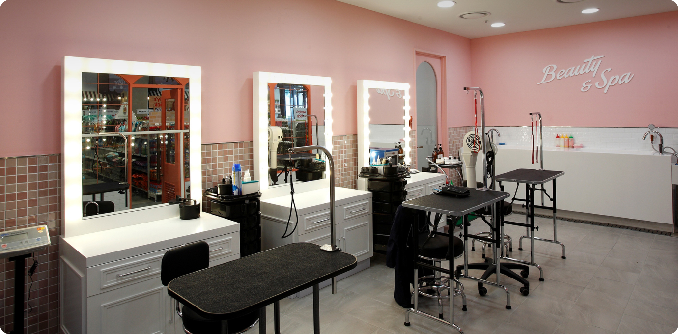 몰리스펫샵 매장 내부 모습