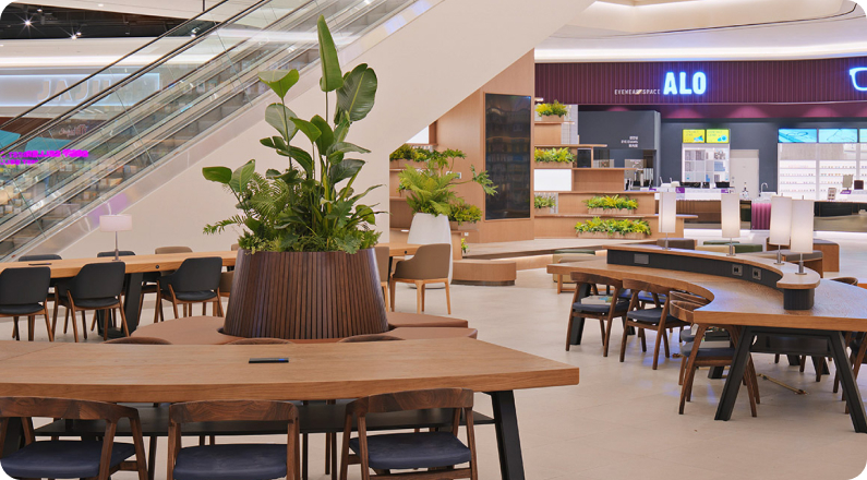 시타 라운지내 열린 공간 모습