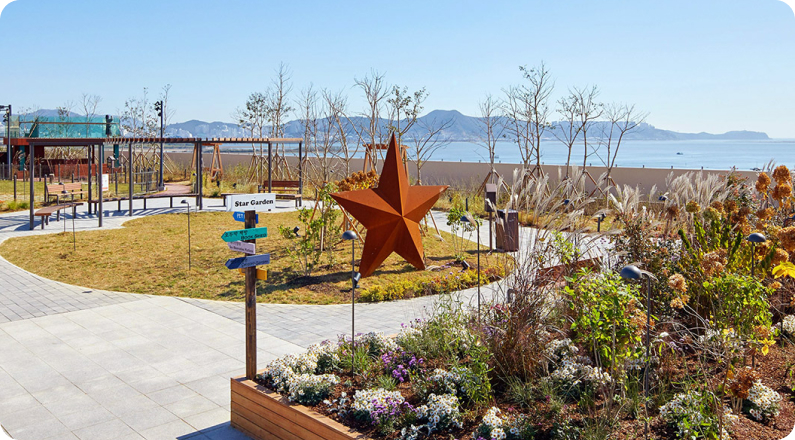 스타가든내 열린 공간 모습