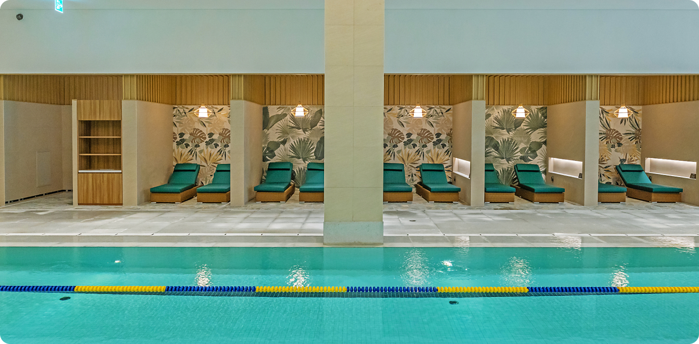 콩코드내 수영장 전경