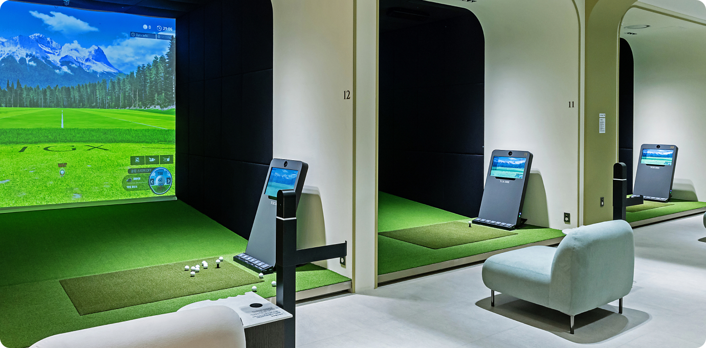 콩코드내 스크린 골프장 전경