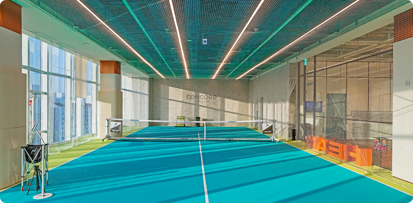 콩코드내 테니스장 전경