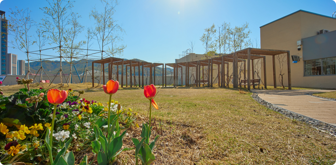 스타가든 옥상정원 꽃 이미지