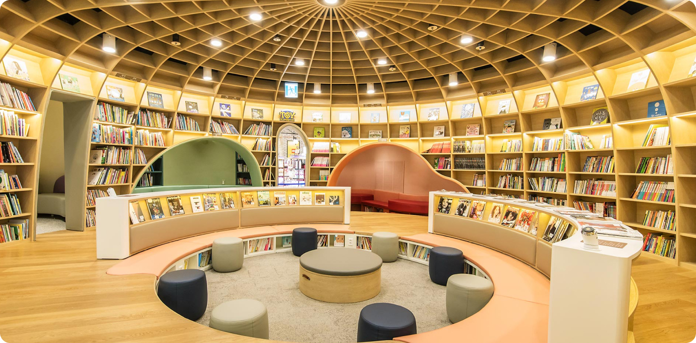 별마당 키즈 S.I.Q 테스트존, 영재존 전경 모습