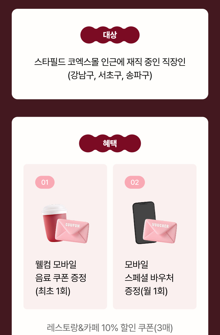 대상 및 혜택
