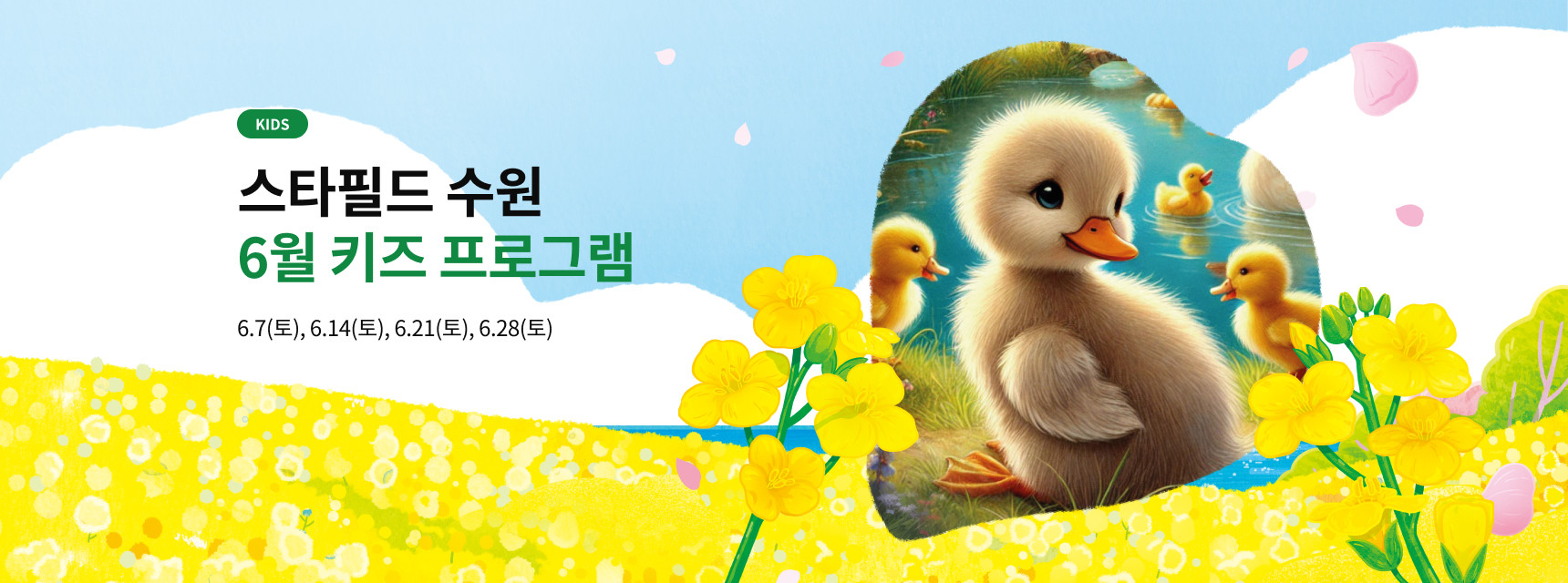 6월 키즈 프로그램 텍스트 이미지